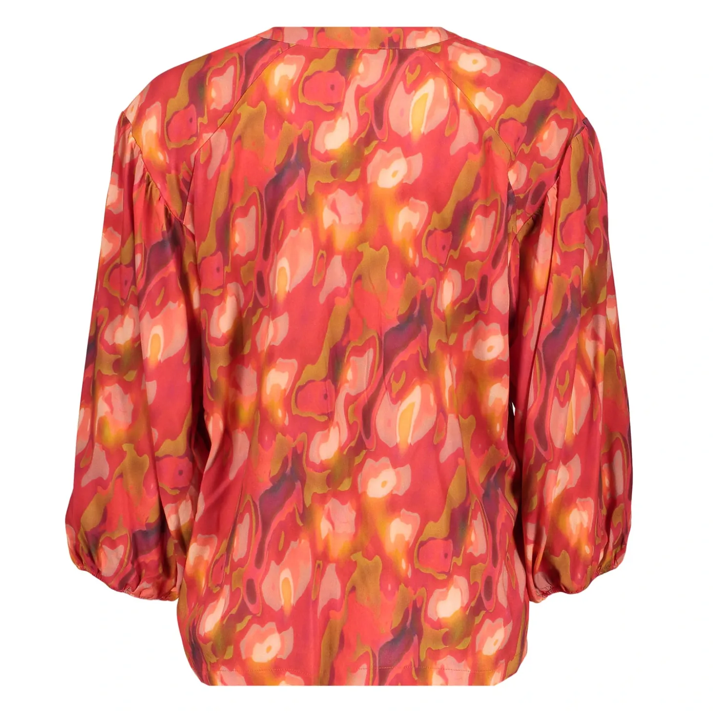 Blouses*Geisha Fashion Geisha Dames Blouse Met 3/4 Mouwen 43705-20 rood