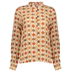 Blouses*Geisha Fashion Geisha Dames Blouse Met Bloemenprint En Lurex 43697-20 off-white
