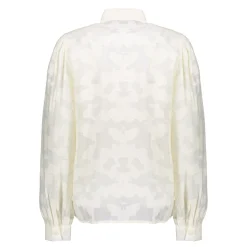 Blouses*Geisha Fashion Geisha Dames Blouse Met Print 43652-47 off-white
