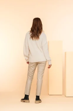 Truien & Vesten*Geisha Fashion Geisha Dames Boucle Trui 44531-29 off-white