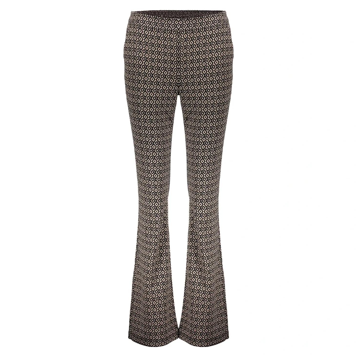 Broeken*Geisha Fashion Geisha Dames Broek Met Minimal Print 41552-70 zwart