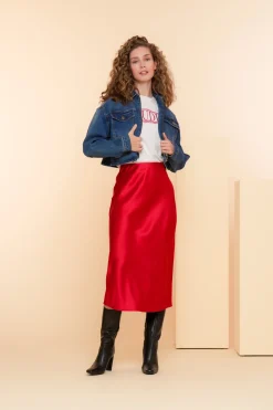 Denim | Jasjes & Blazers*Geisha Fashion Geisha Dames Cropped Spijkerjasje 45511-10 blue denim stonewash
