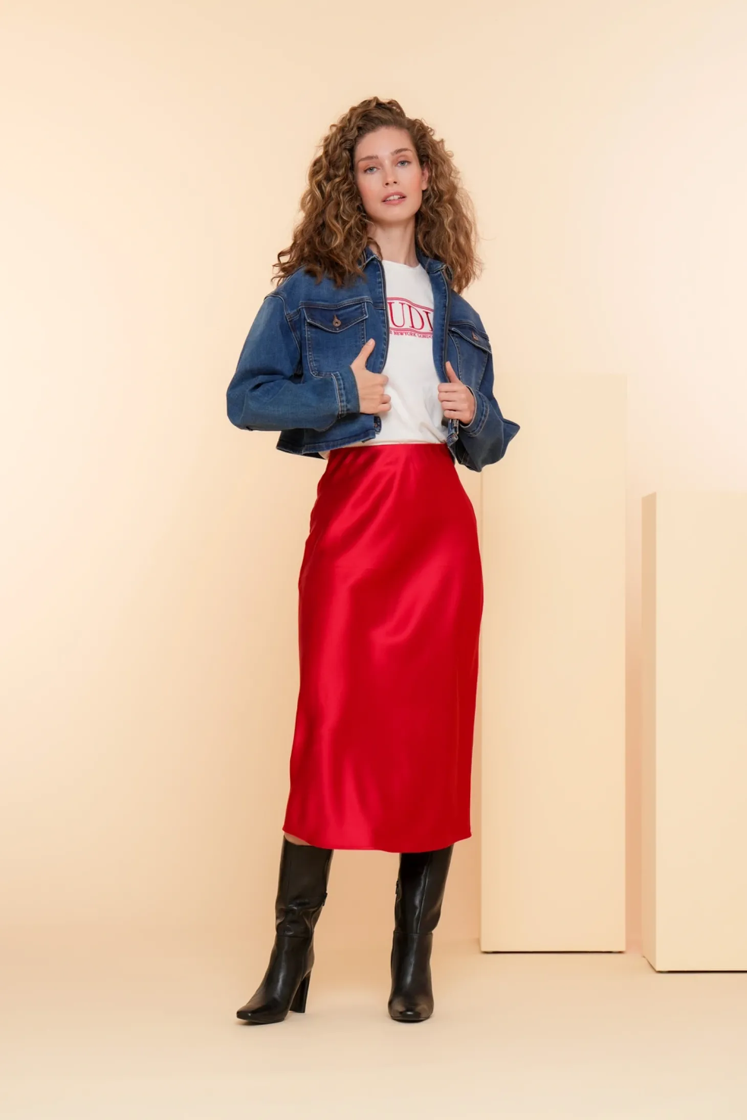 Denim | Jasjes & Blazers*Geisha Fashion Geisha Dames Cropped Spijkerjasje 45511-10 blue denim stonewash