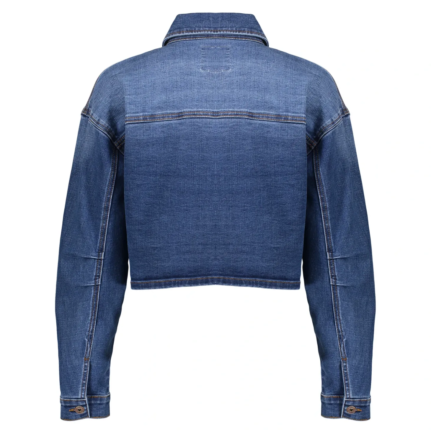 Denim | Jasjes & Blazers*Geisha Fashion Geisha Dames Cropped Spijkerjasje 45511-10 blue denim stonewash