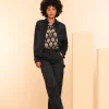 Denim | Jasjes & Blazers*Geisha Fashion Geisha Dames Denim Jasje 45513-10 black denim