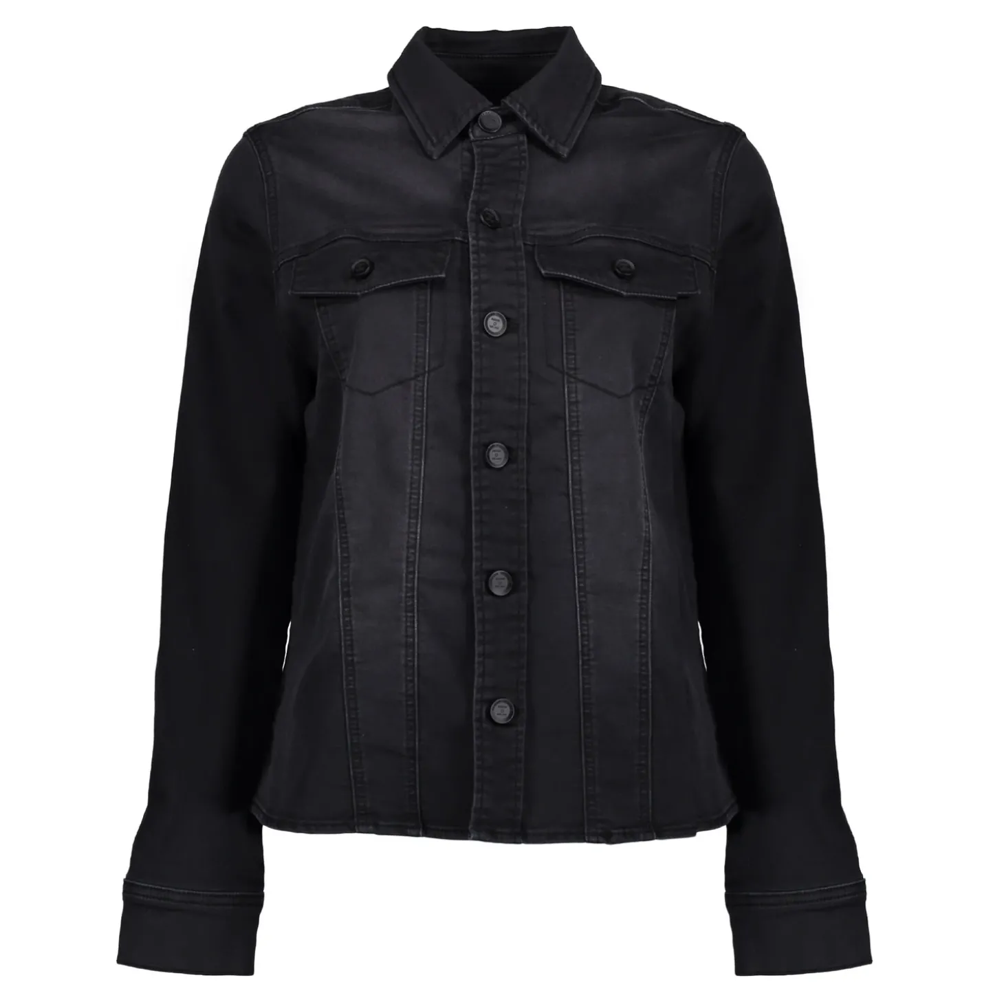 Denim | Jasjes & Blazers*Geisha Fashion Geisha Dames Denim Jasje 45513-10 black denim