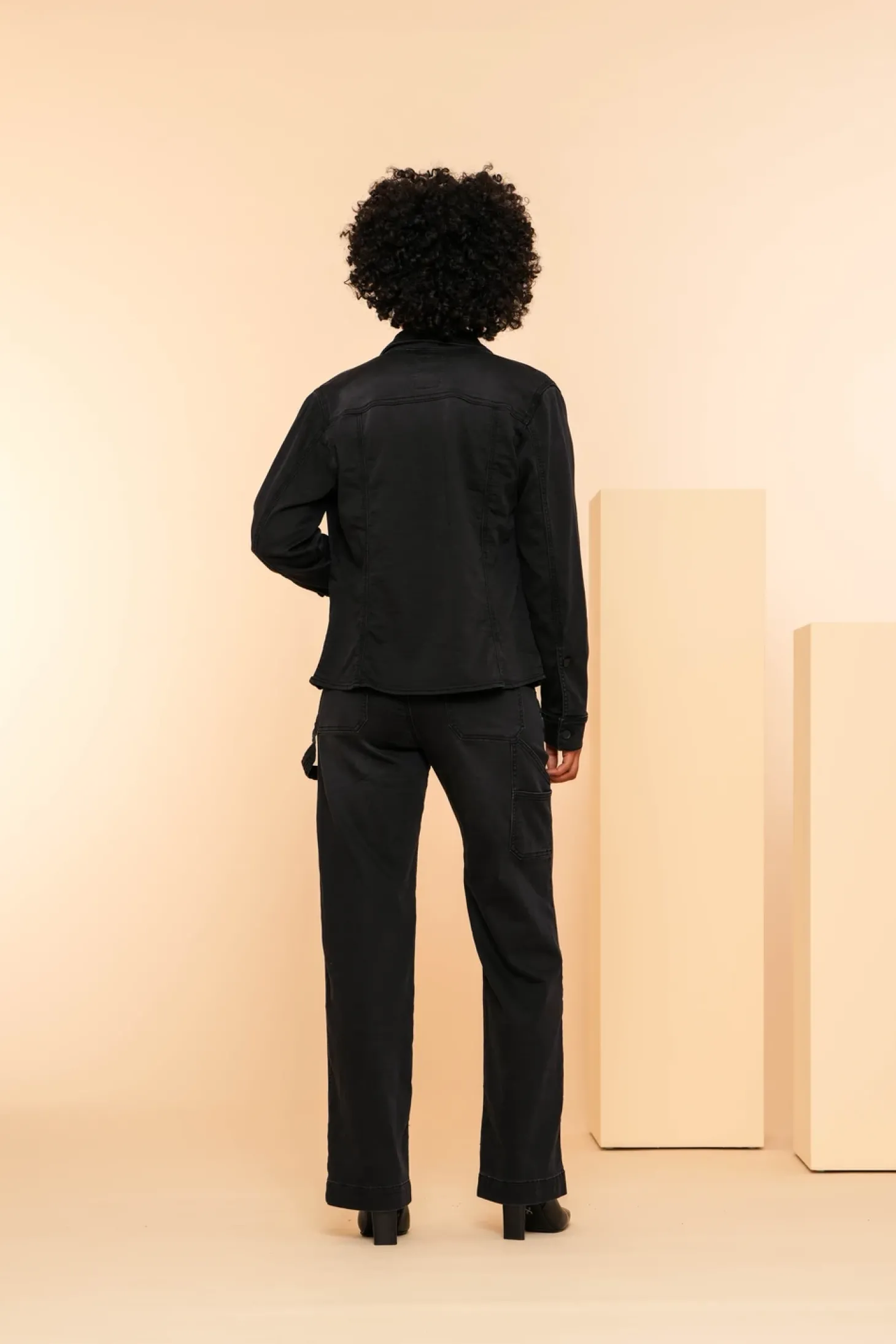 Denim | Jasjes & Blazers*Geisha Fashion Geisha Dames Denim Jasje 45513-10 black denim