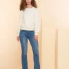 Broeken | Denim*Geisha Fashion Geisha Dames Duurzame Flared Jeans 41600-50 BELLE blue denim