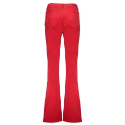 Broeken | Denim*Geisha Fashion Geisha Dames Flare Jeans Met Stretch 41529-10 rood