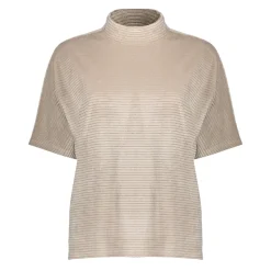 Tops & T-shirts*Geisha Fashion Geisha Dames Fluwelen Top 42652-20 sand