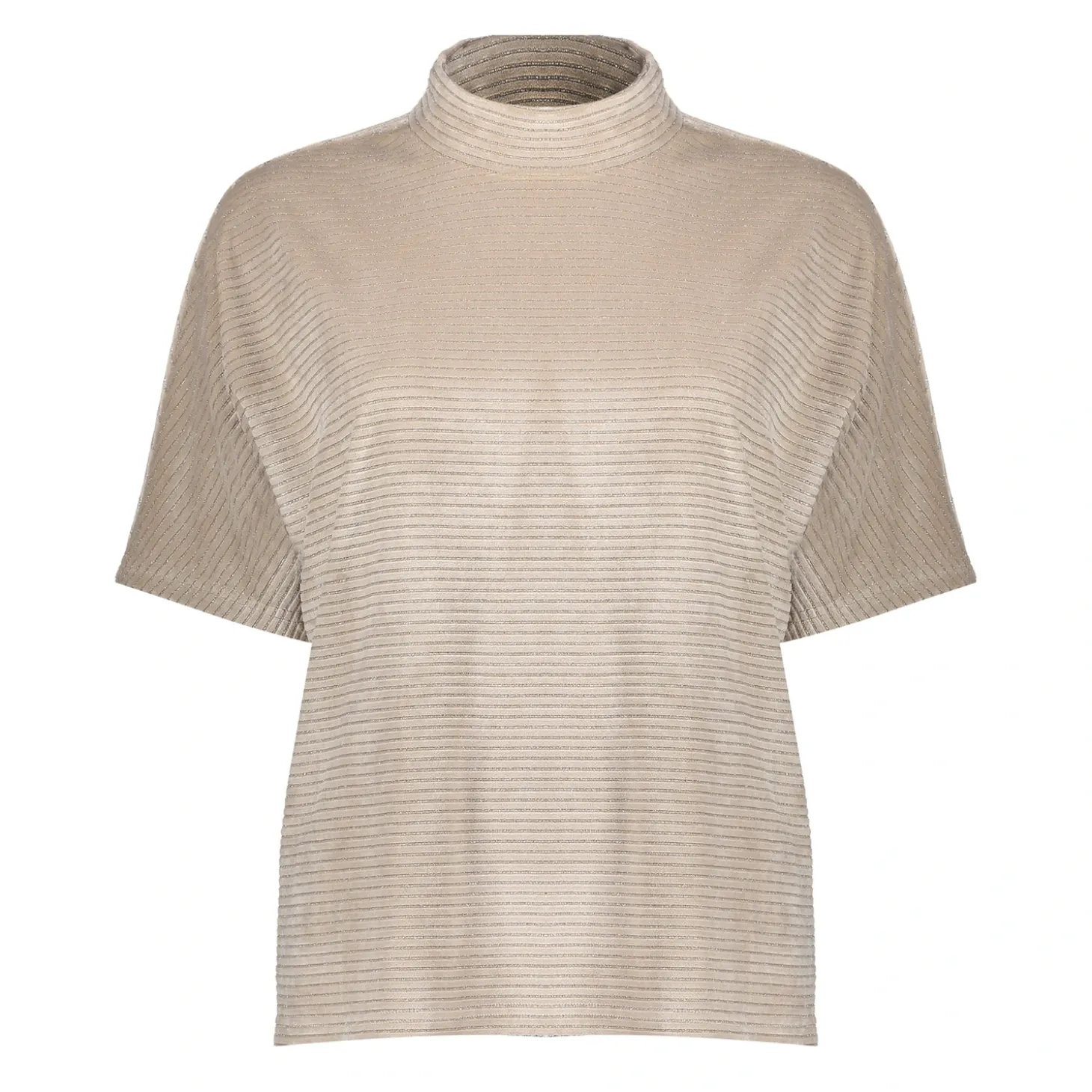 Tops & T-shirts*Geisha Fashion Geisha Dames Fluwelen Top 42652-20 sand