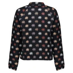 Jasjes & Blazers*Geisha Fashion Geisha Dames Gebloemd Jasje 45623-20 zwart