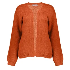 Truien & Vesten*Geisha Fashion Geisha Dames Gebreid Vest 44585-70 oranje