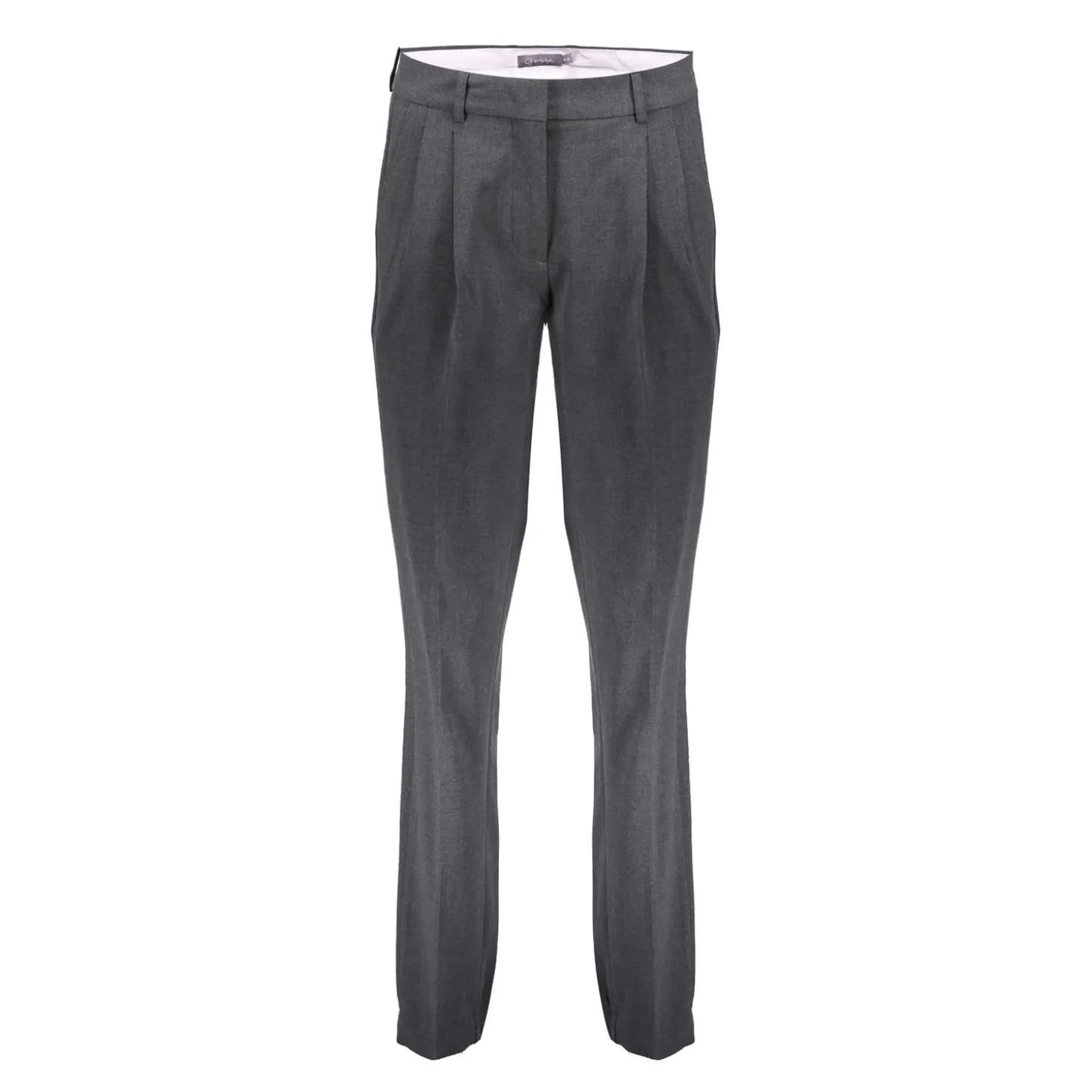 Broeken | Denim*Geisha Fashion Geisha Dames Geplooide Pantalon 41540-10 anthracite