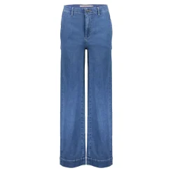 Denim | Broeken*Geisha Fashion Geisha Dames High Loose Jeans 41620-99 mid blue denim