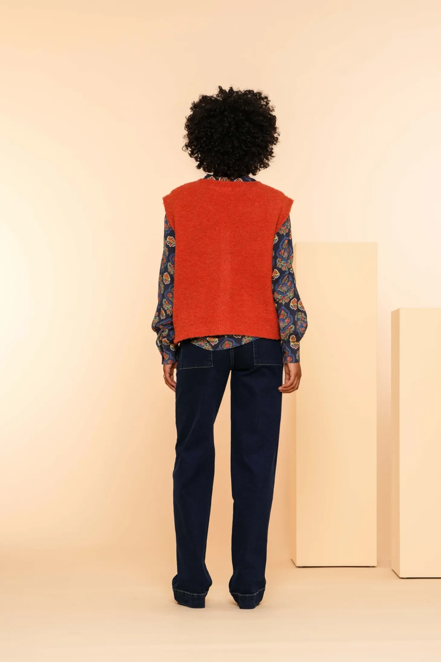 Broeken | Denim*Geisha Fashion Geisha Dames High Loose Jeans 41620-99 dark blue denim