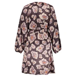 Jurken & Jumpsuits*Geisha Fashion Geisha Dames Jurk Met Bloemenprint 47614-20 paars