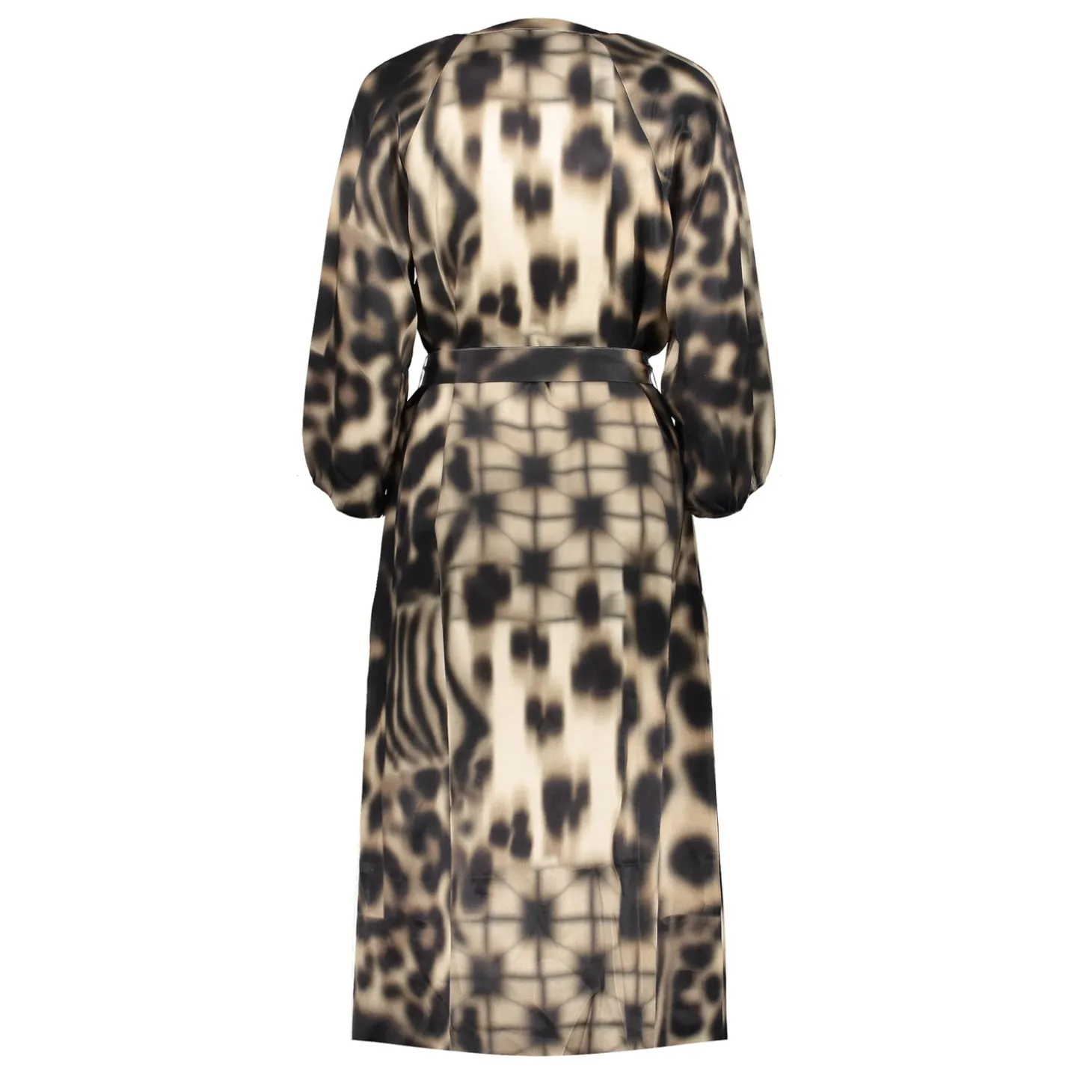 Jurken & Jumpsuits*Geisha Fashion Geisha Dames Jurk Met Print 47615-20 sand