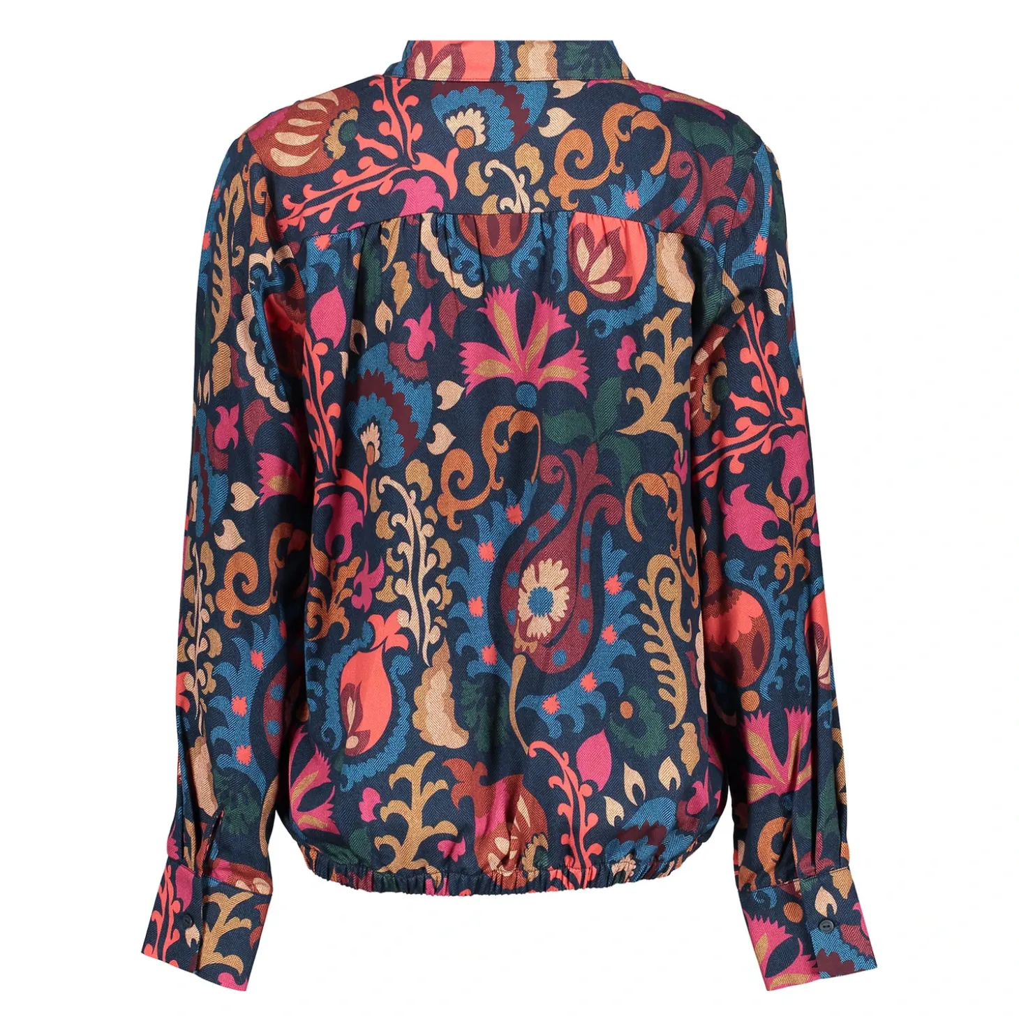 Blouses*Geisha Fashion Geisha Dames Kleurrijke Blouse 43670-20 blue