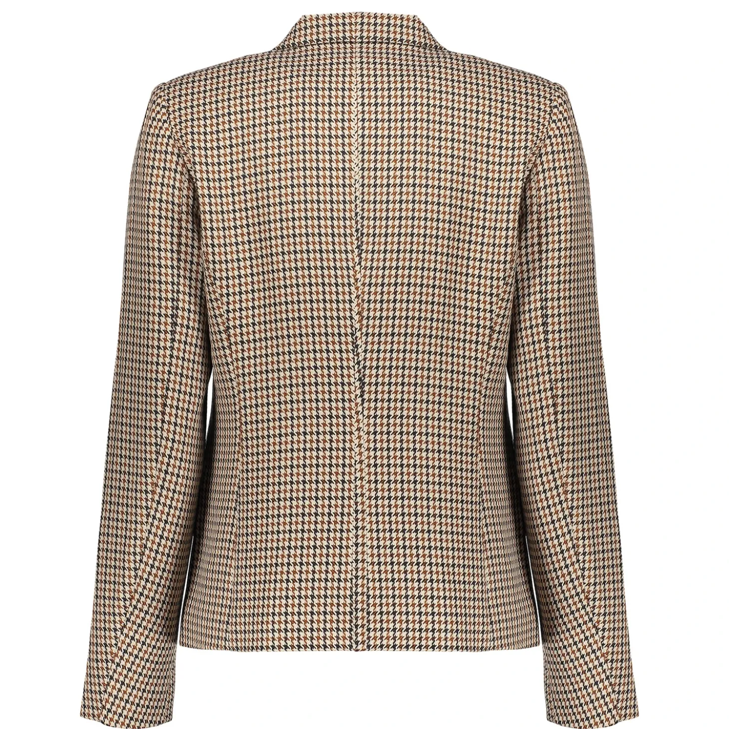 Denim | Jasjes & Blazers*Geisha Fashion Geisha Dames Korte Blazer Met Checkered Print 45523-10 sand