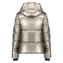 Jassen & Jacks*Geisha Fashion Geisha Dames Korte Metallic Pufferjas 48550-12 bronze