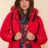 Jassen & Jacks*Geisha Fashion Geisha Dames Korte Pufferjas 48553-12 rood