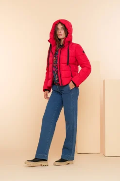 Jassen & Jacks*Geisha Fashion Geisha Dames Korte Pufferjas 48553-12 zwart