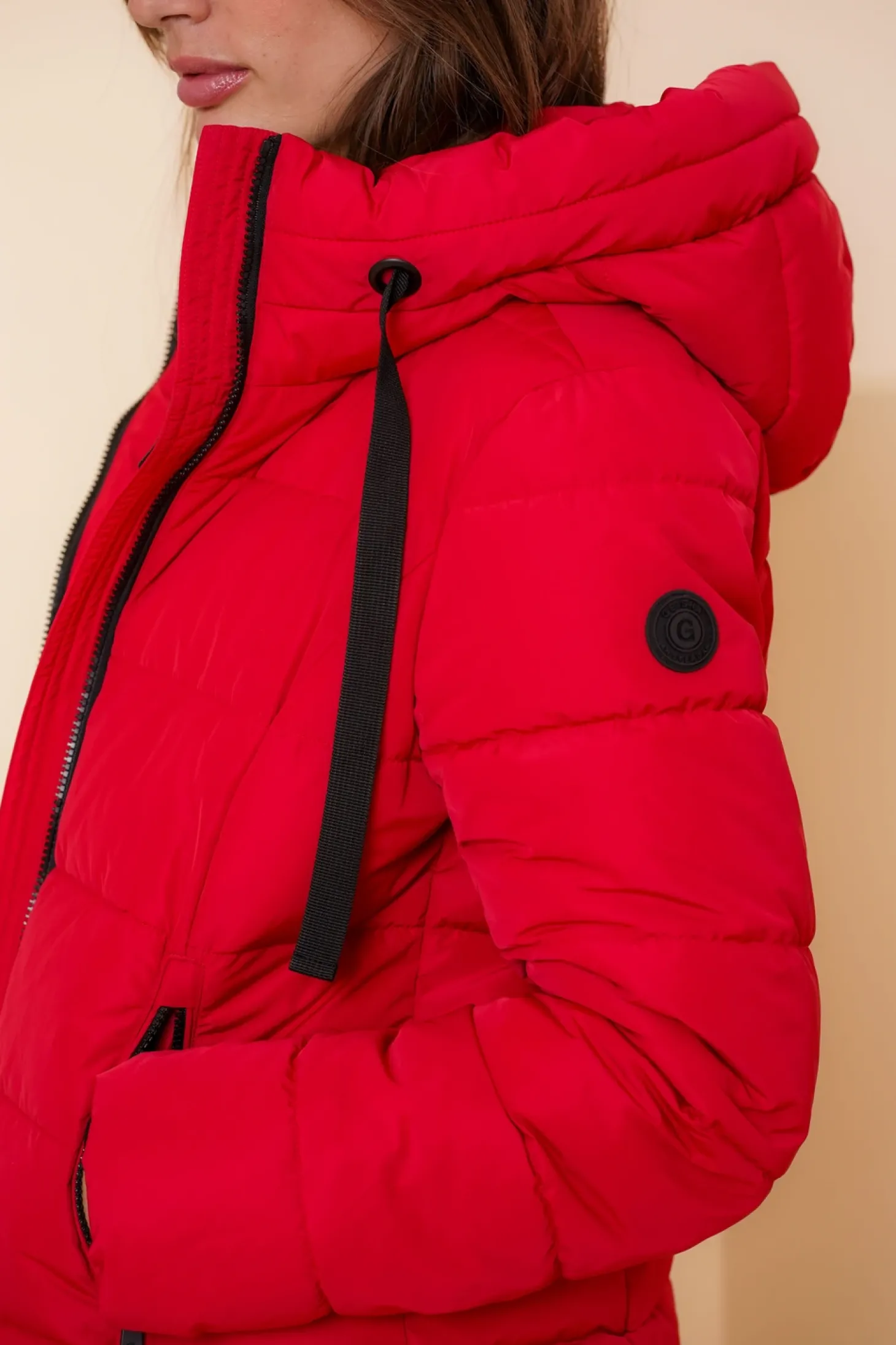 Jassen & Jacks*Geisha Fashion Geisha Dames Korte Pufferjas 48553-12 rood