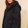 Jassen & Jacks*Geisha Fashion Geisha Dames Korte Warme Pufferjas 48516-21 zwart