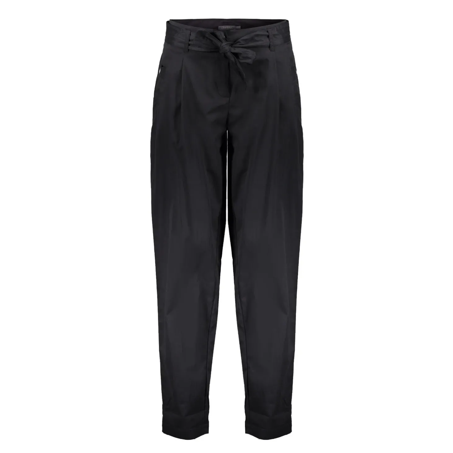 Broeken | Denim*Geisha Fashion Geisha Dames Loose Fit Tapered Broek 41519-10 zwart