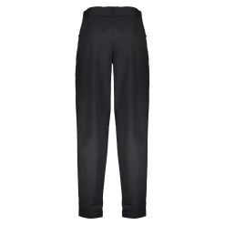 Broeken | Denim*Geisha Fashion Geisha Dames Loose Fit Tapered Broek 41519-10 zwart