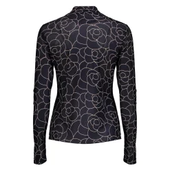 Tops & T-shirts*Geisha Fashion Geisha Dames Mesh Top Met Bloemenprint 42531-14 navy