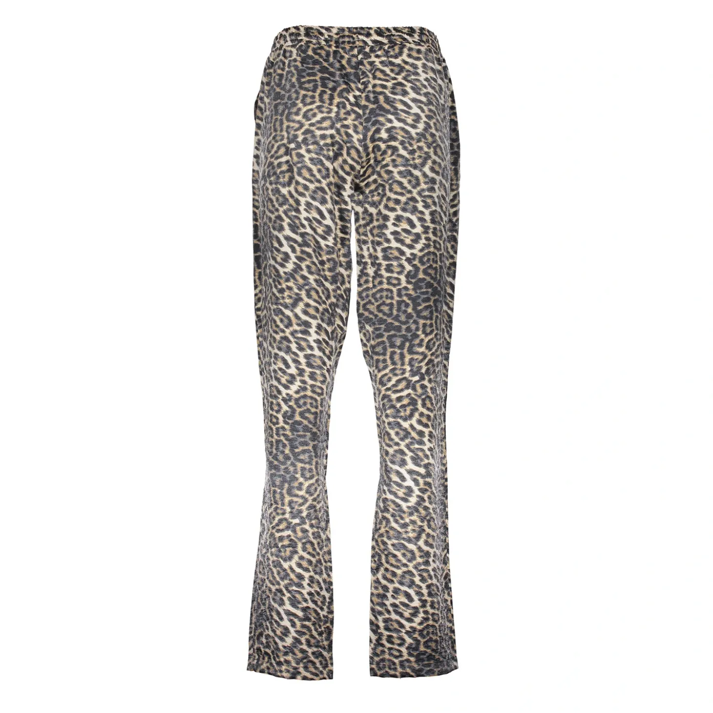 Broeken*Geisha Fashion Geisha Dames Mid Rise Broek Met Panterprint 41663-20 grijs