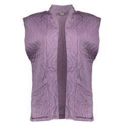 Truien & Vesten*Geisha Fashion Geisha Dames Padded Gilet 45532-70 mauve