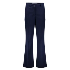 Broeken | Denim*Geisha Fashion Geisha Dames Pantalon Met Pinstripe 41543-10 indigo