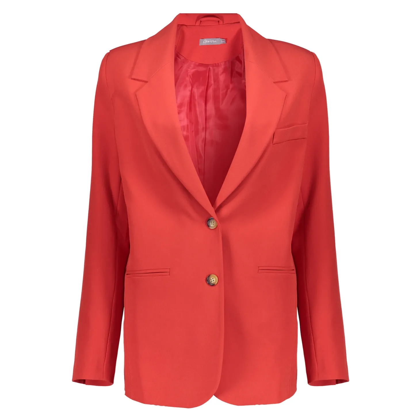 Jasjes & Blazers*Geisha Fashion Geisha Dames Regular Fit Blazer 45600-32 rood
