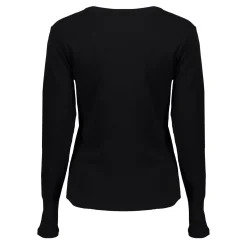 Tops & T-shirts*Geisha Fashion Geisha Dames Rib Kwaliteit Shirt 42611-41 zwart