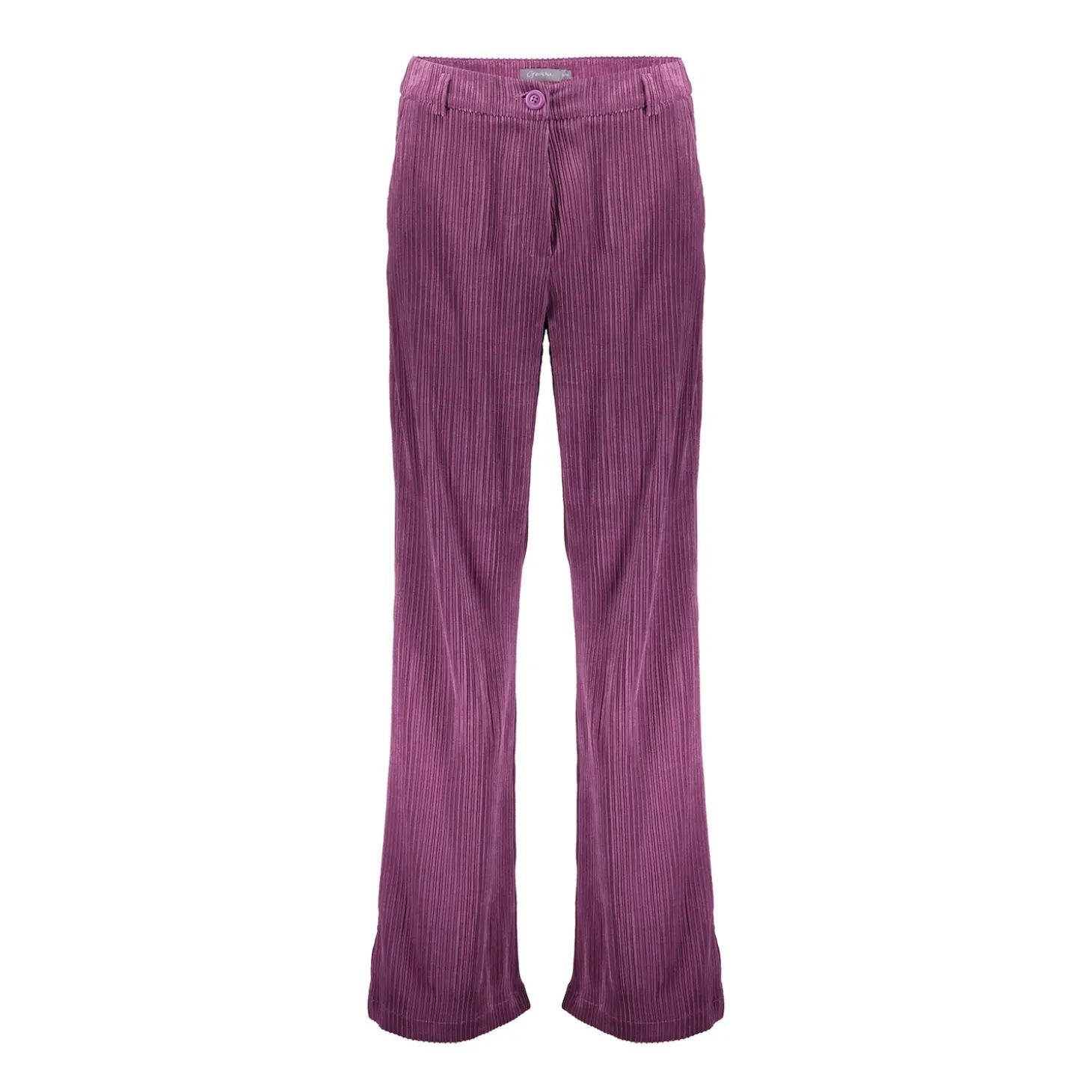 Broeken | Denim*Geisha Fashion Geisha Dames Ribfluwelen Pantalon 41530-10 paars