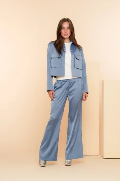 Jasjes & Blazers*Geisha Fashion Geisha Dames Satijne Jasje 45581-21 blue