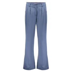 Broeken*Geisha Fashion Geisha Dames Satijne Palazzo Pantalon 41590-21 blue