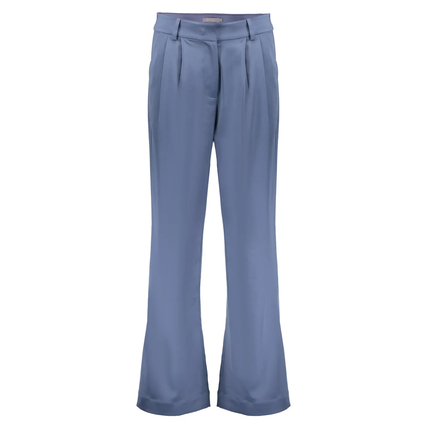 Broeken*Geisha Fashion Geisha Dames Satijne Palazzo Pantalon 41590-21 blue