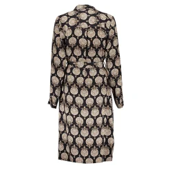 Jurken & Jumpsuits*Geisha Fashion Geisha Dames Shirtdress Met Print 47541-70 zwart