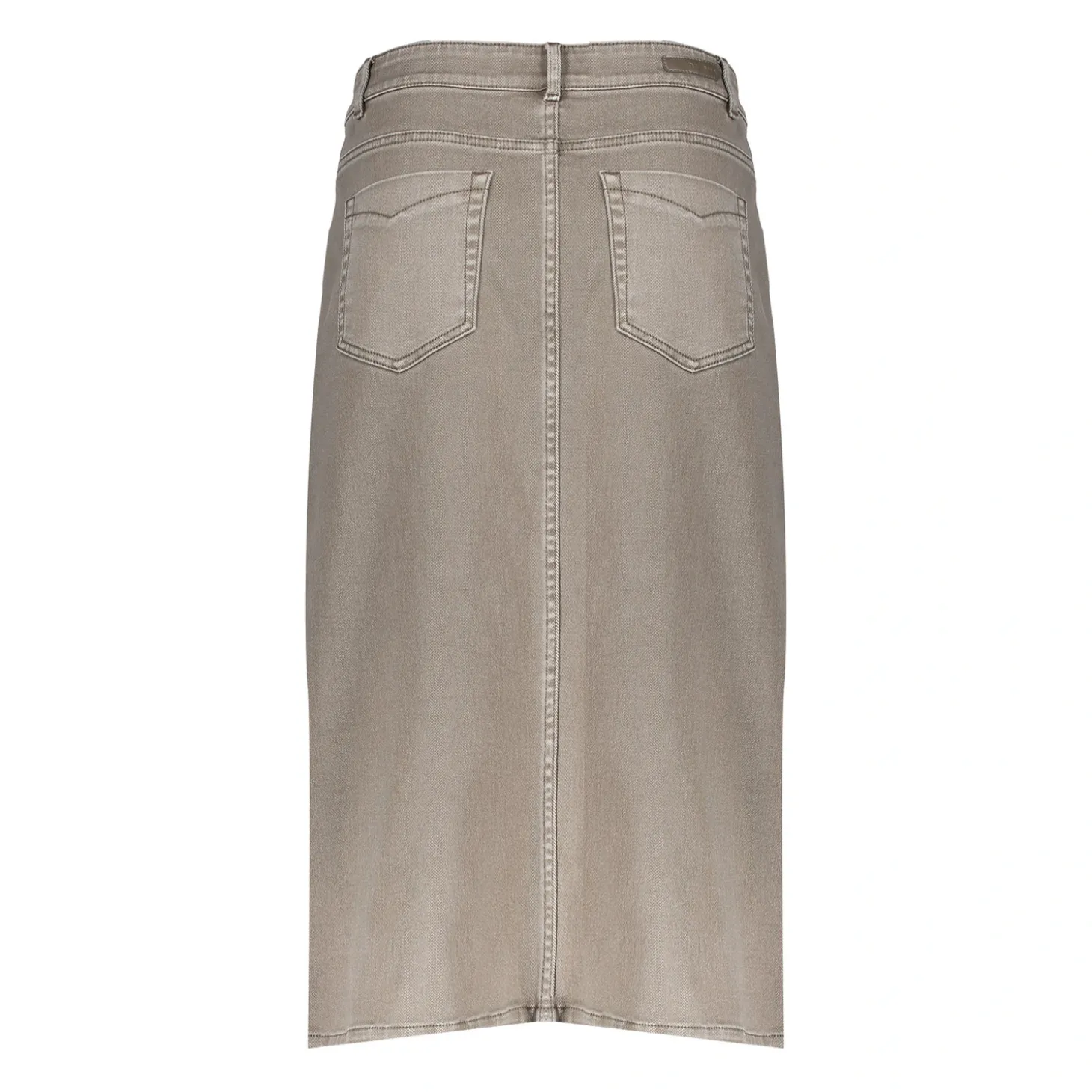 Rokken*Geisha Fashion Geisha Dames Spijkerrok Met Split 46505-10 mud