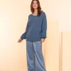 Truien & Vesten*Geisha Fashion Geisha Dames Stijlvolle Trui 44584-70 blue