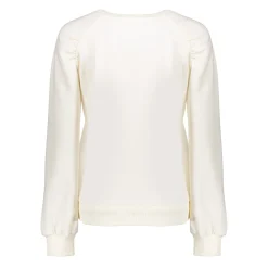 Truien & Vesten*Geisha Fashion Geisha Dames Sweatshirt Met Plooien 42600-41 off-white