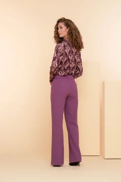 Tops & T-shirts*Geisha Fashion Geisha Dames Top Met Ikat Print 42542-60 mauve