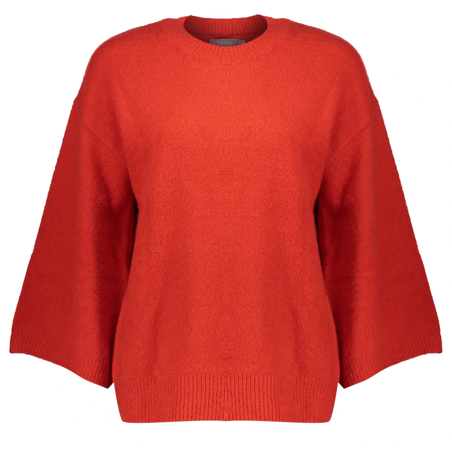 Truien & Vesten*Geisha Fashion Geisha Dames Trui Met Ronde Halslijn 44561-14 rood