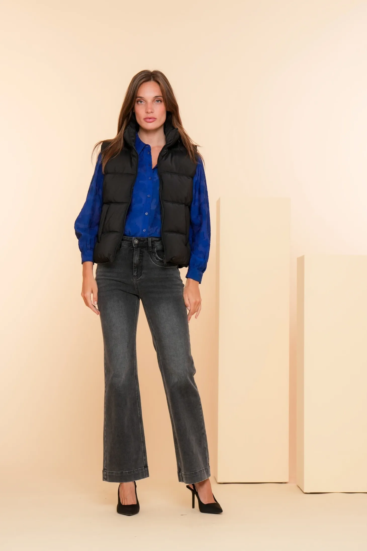 Broeken | Denim*Geisha Fashion Geisha Dames Wide Leg Jeans 41508-10 grey denim