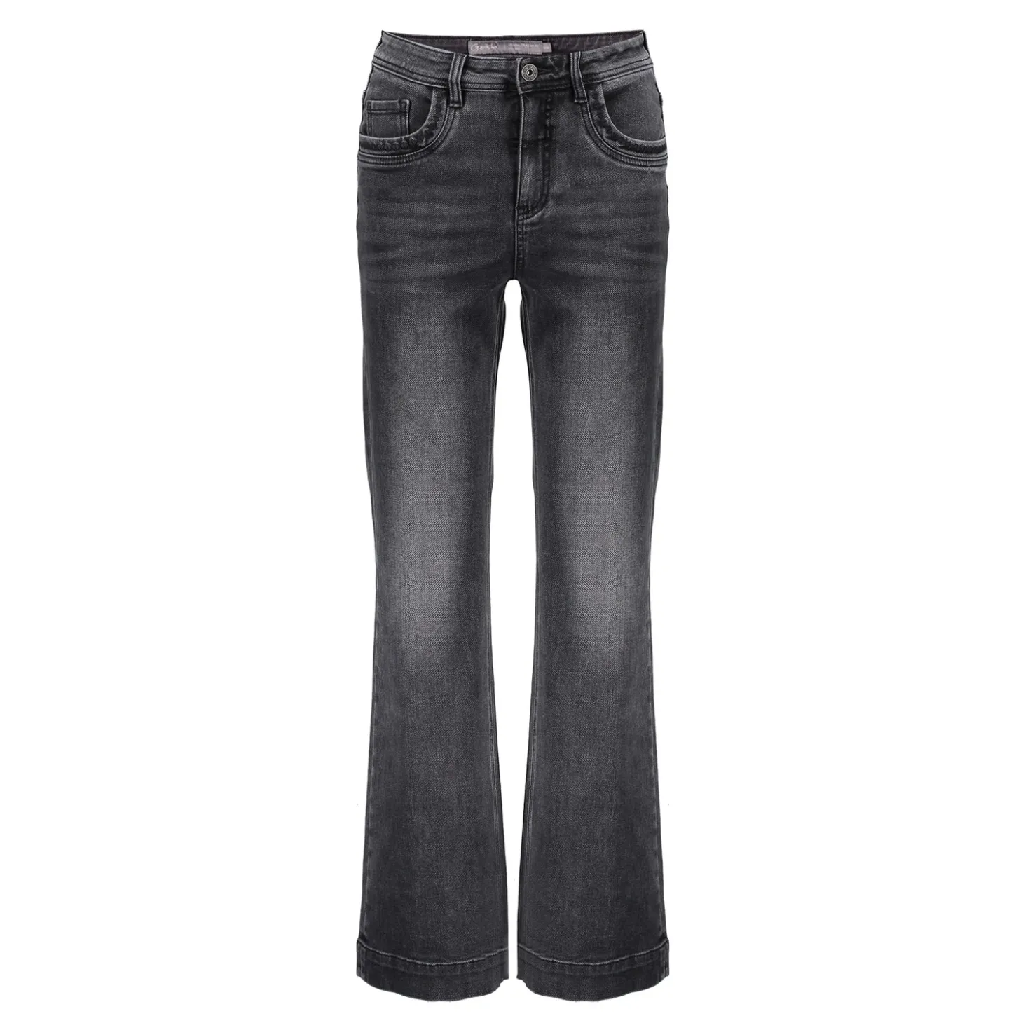 Broeken | Denim*Geisha Fashion Geisha Dames Wide Leg Jeans 41508-10 grey denim