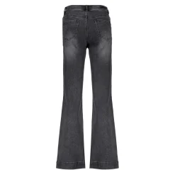 Broeken | Denim*Geisha Fashion Geisha Dames Wide Leg Jeans 41508-10 grey denim